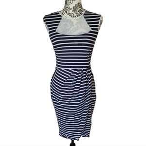 Belle Badgley Mischka striped cotton sleeveless dress size 4​